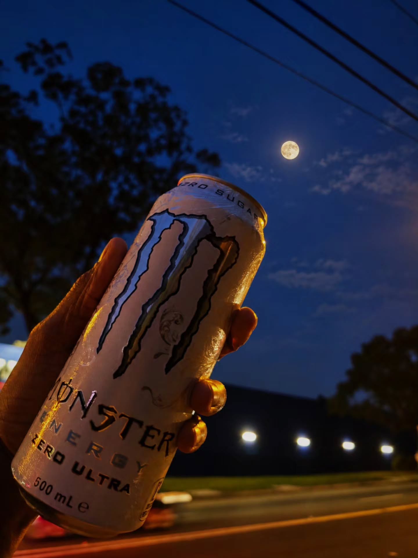 The moon gave me light; the Monster gave me another hour to miss you 🥀