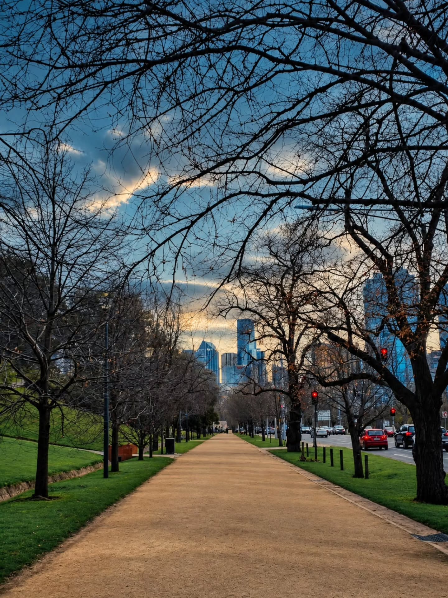 The trees keep their silence, the city keeps moving, and my heart keeps speaking your name without a sound. ✨️